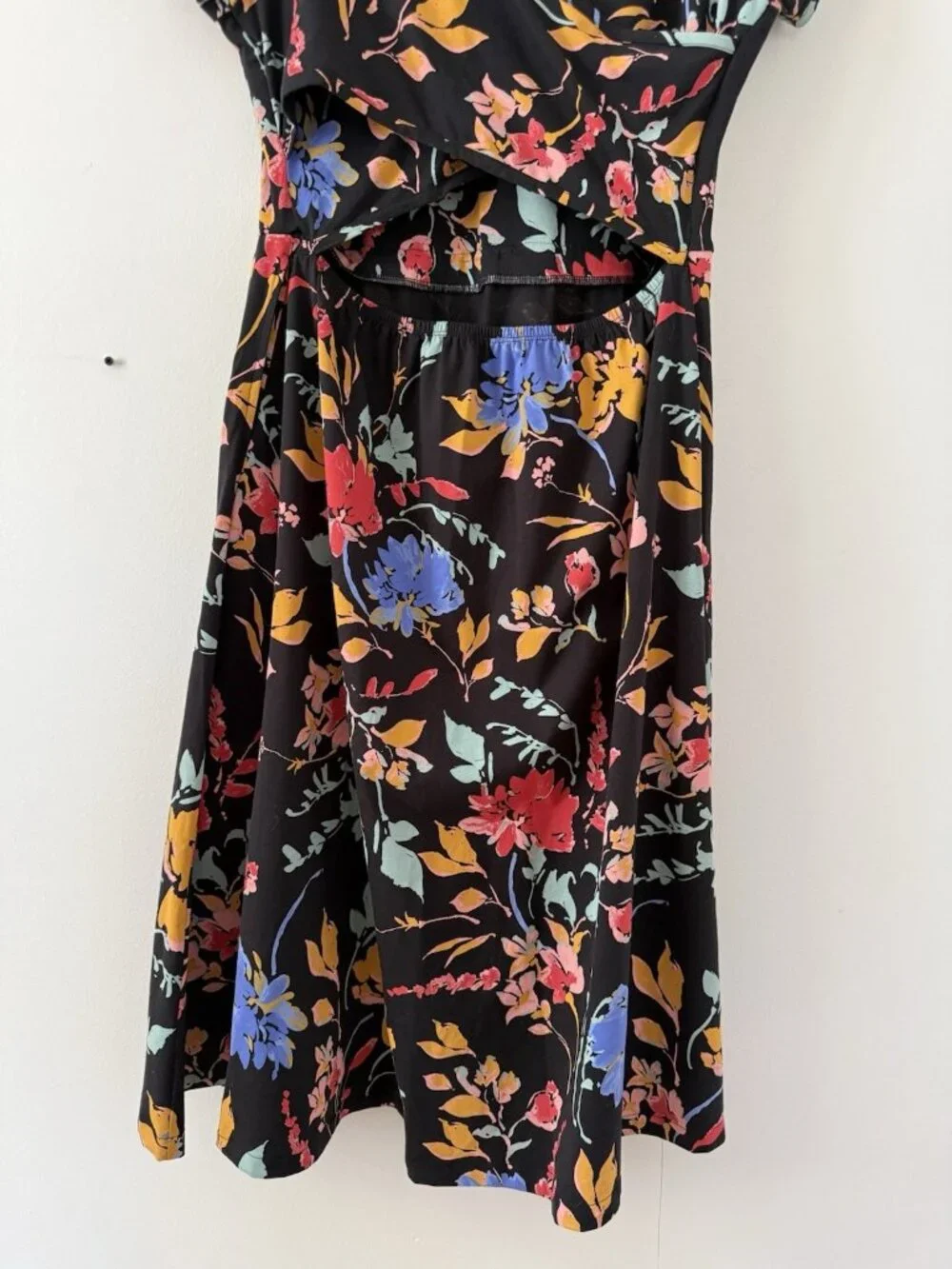 Pact Organic Cotton Floral Crossback Fit&flare Midi Shirt Dress Feminine XL - Picture 7 of 9